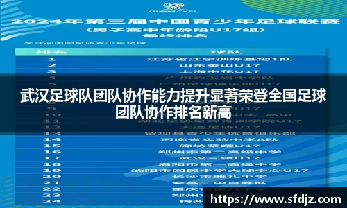 武汉足球队团队协作能力提升显著荣登全国足球团队协作排名新高